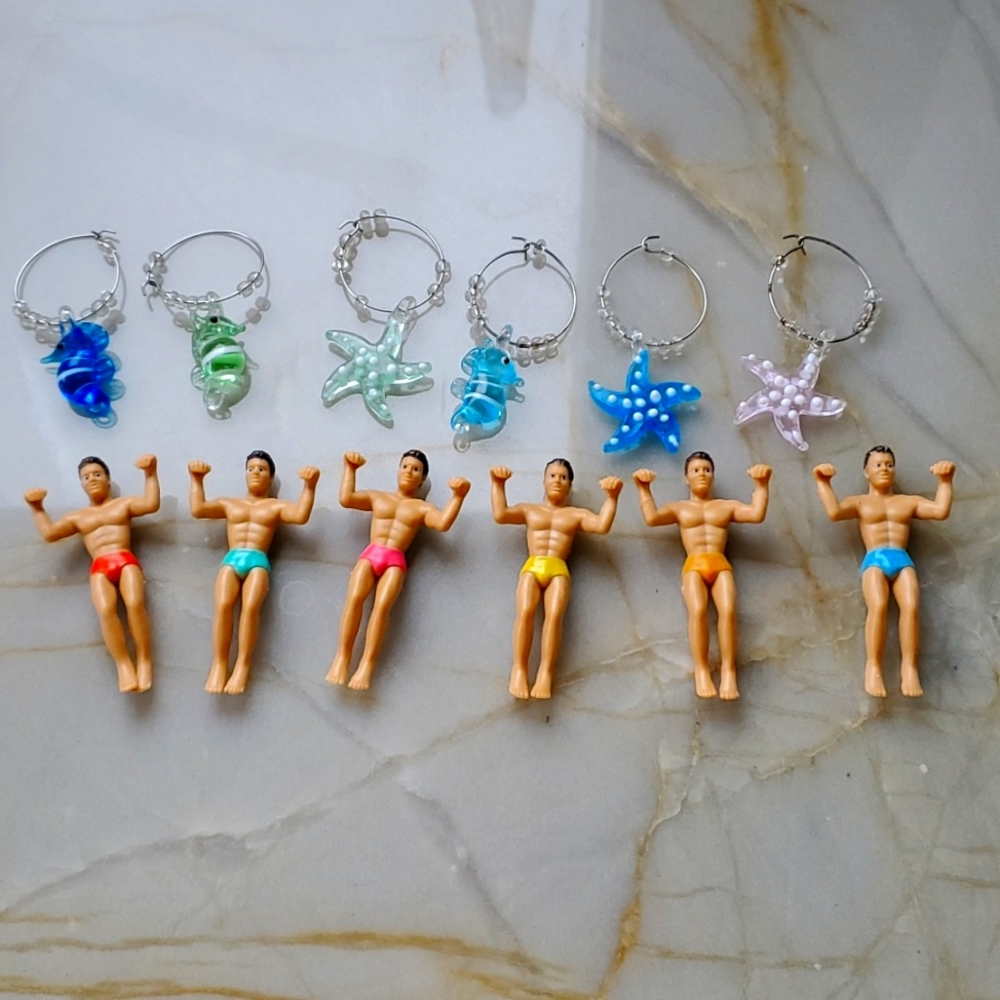 TWO SETS COCKTAIL CHARMS
